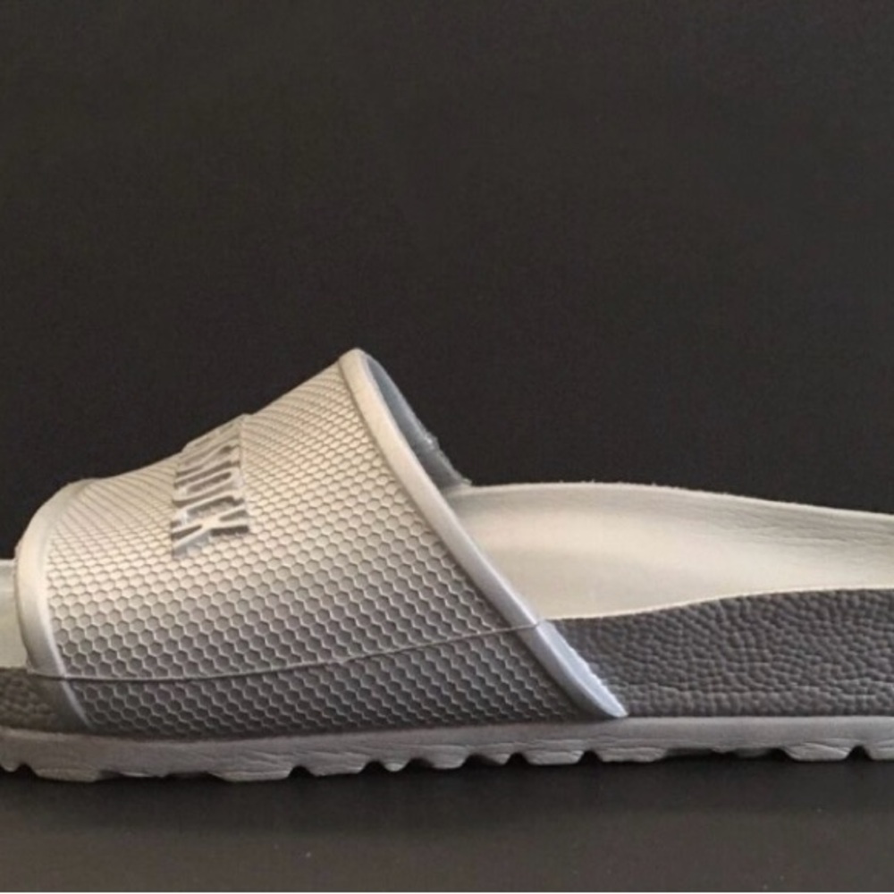 Gray Slide Sandals
